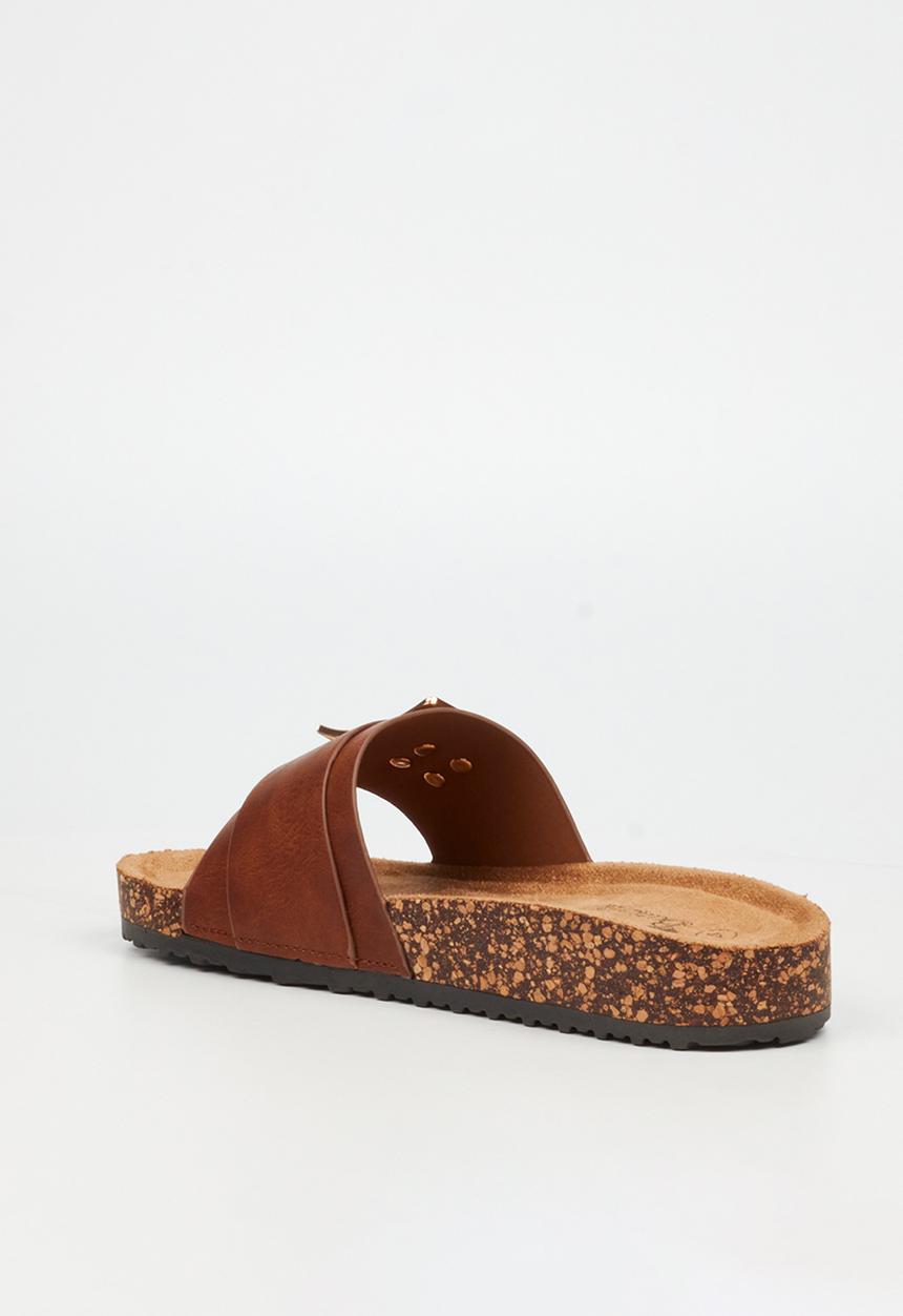 Butterfly Feet - Hallie 5 slide - tan