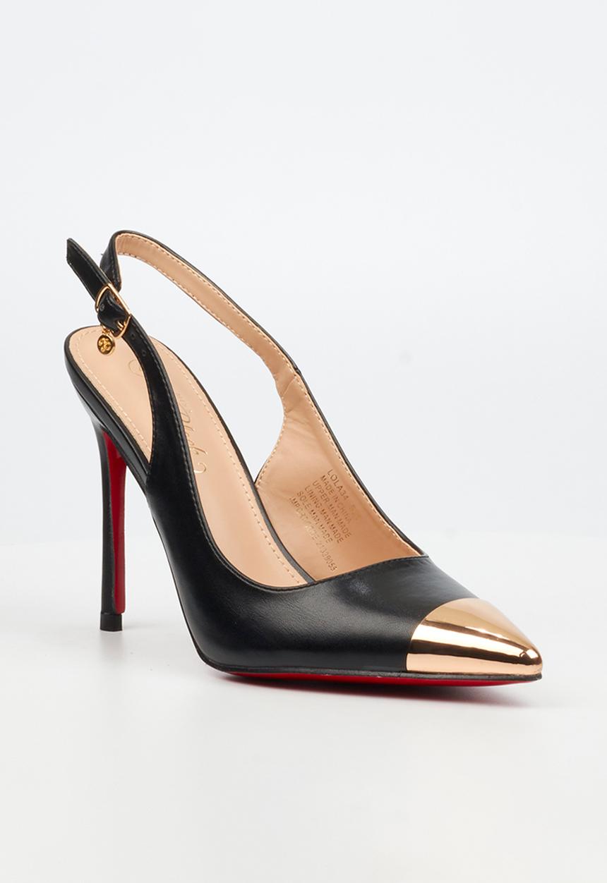 Miss Black - Lola 34 slingback heel - black