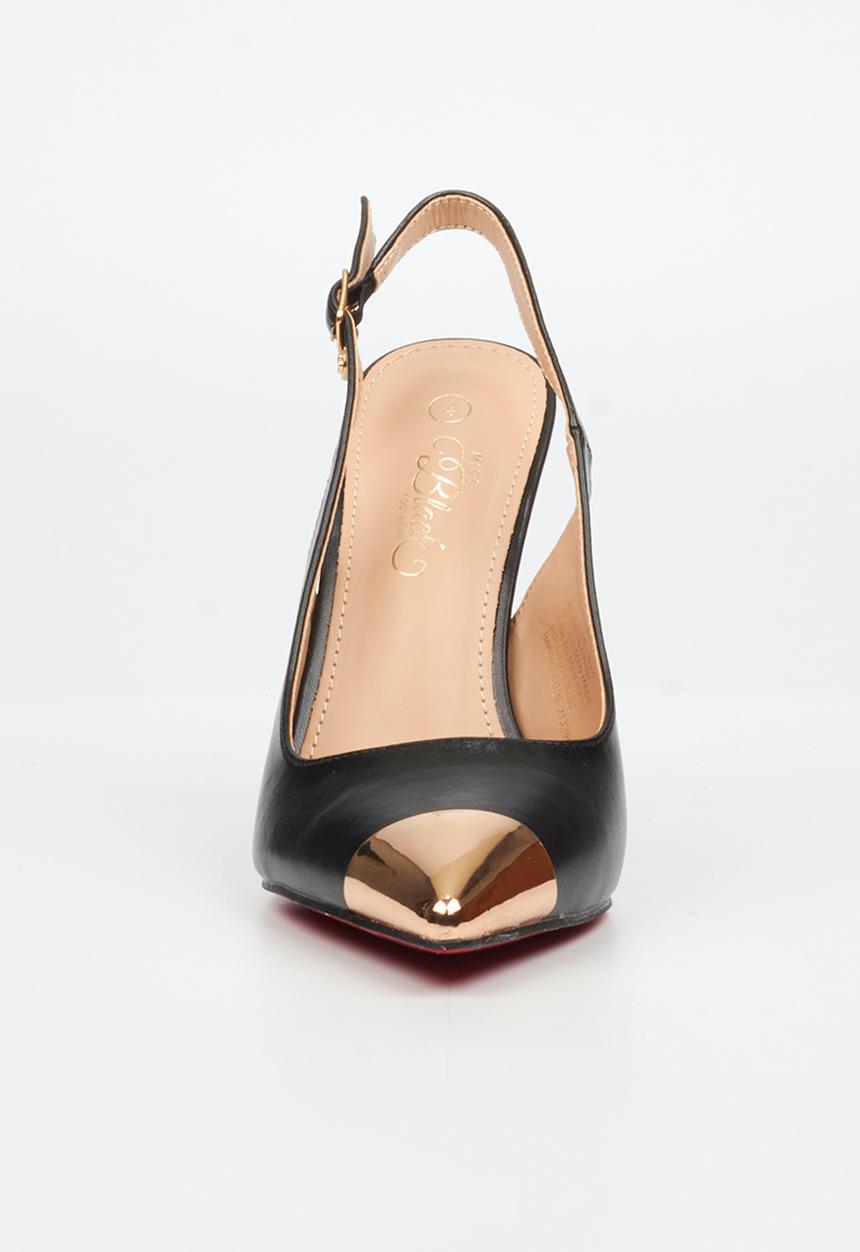 Miss Black - Lola 34 slingback heel - black