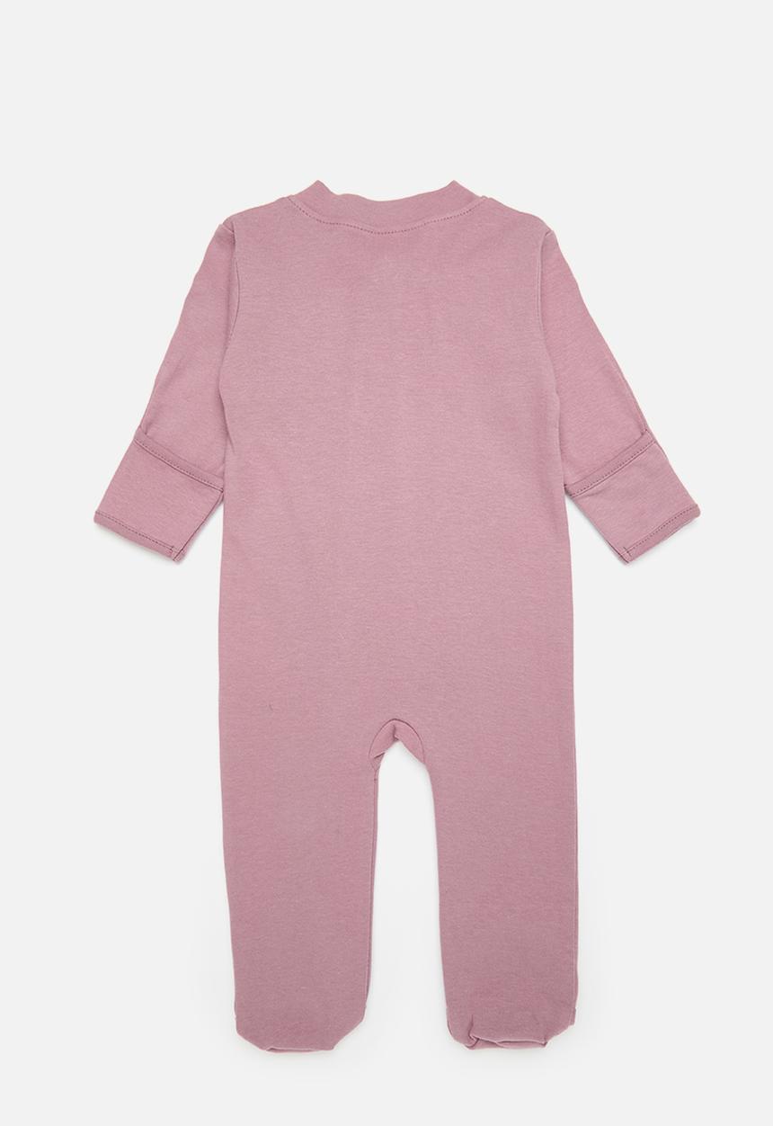 Pop Candy - Zip thru sleepsuit - dusty pink