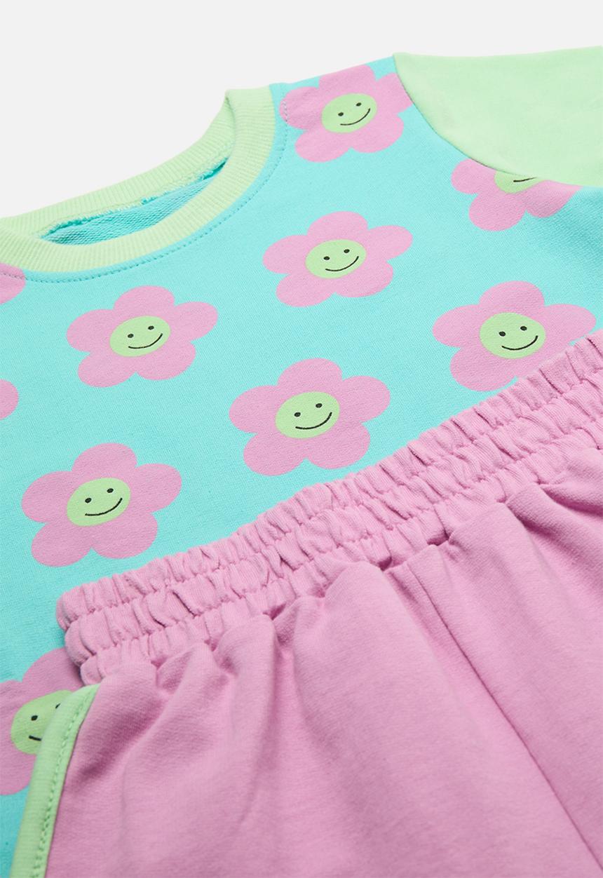 Pop Candy - Tee & short set - multi