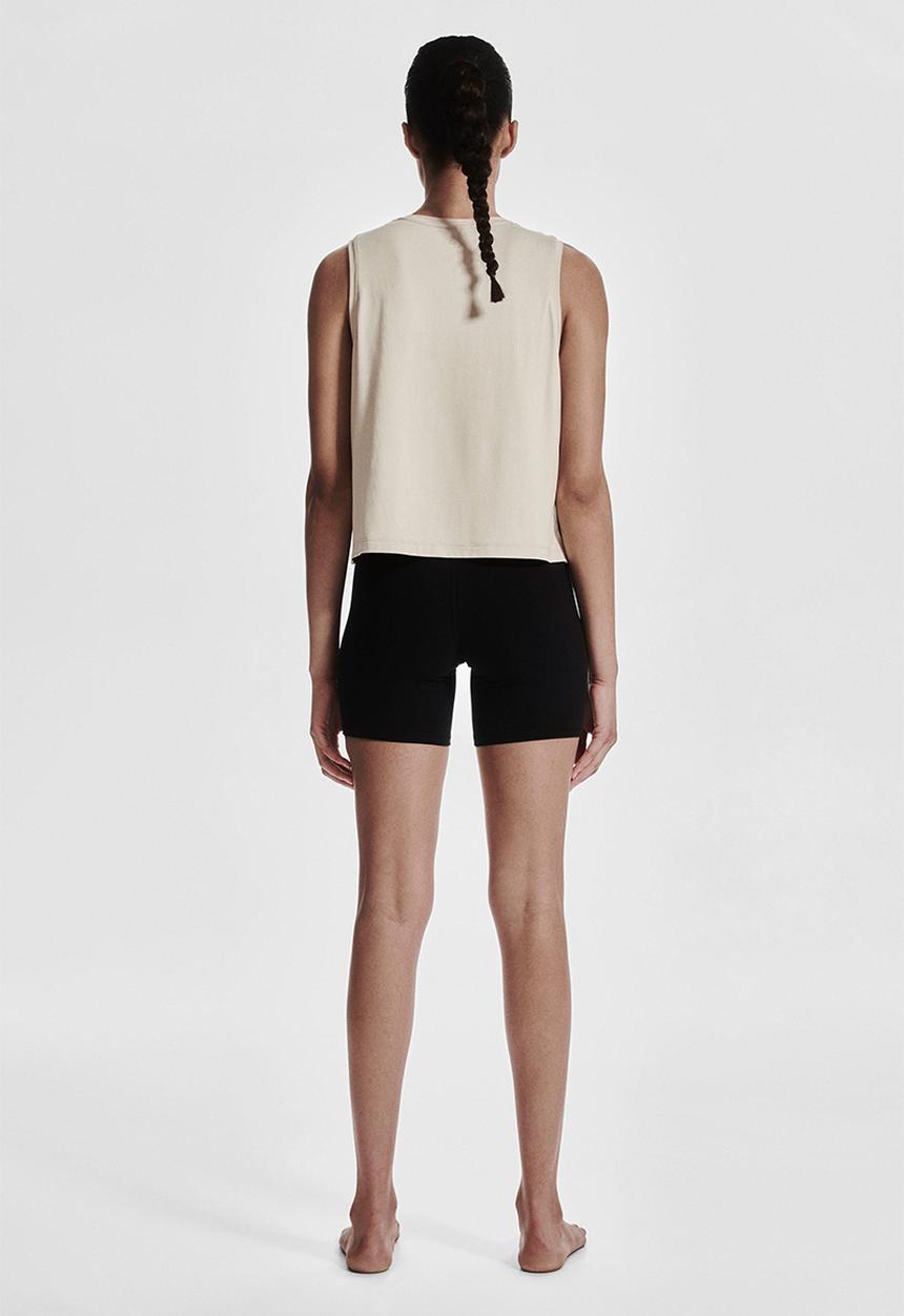 H&M - Boxy-style sports vest top with drymove™ - light beige