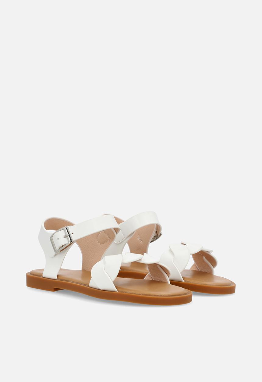Pop Candy - Weaved sandal - white