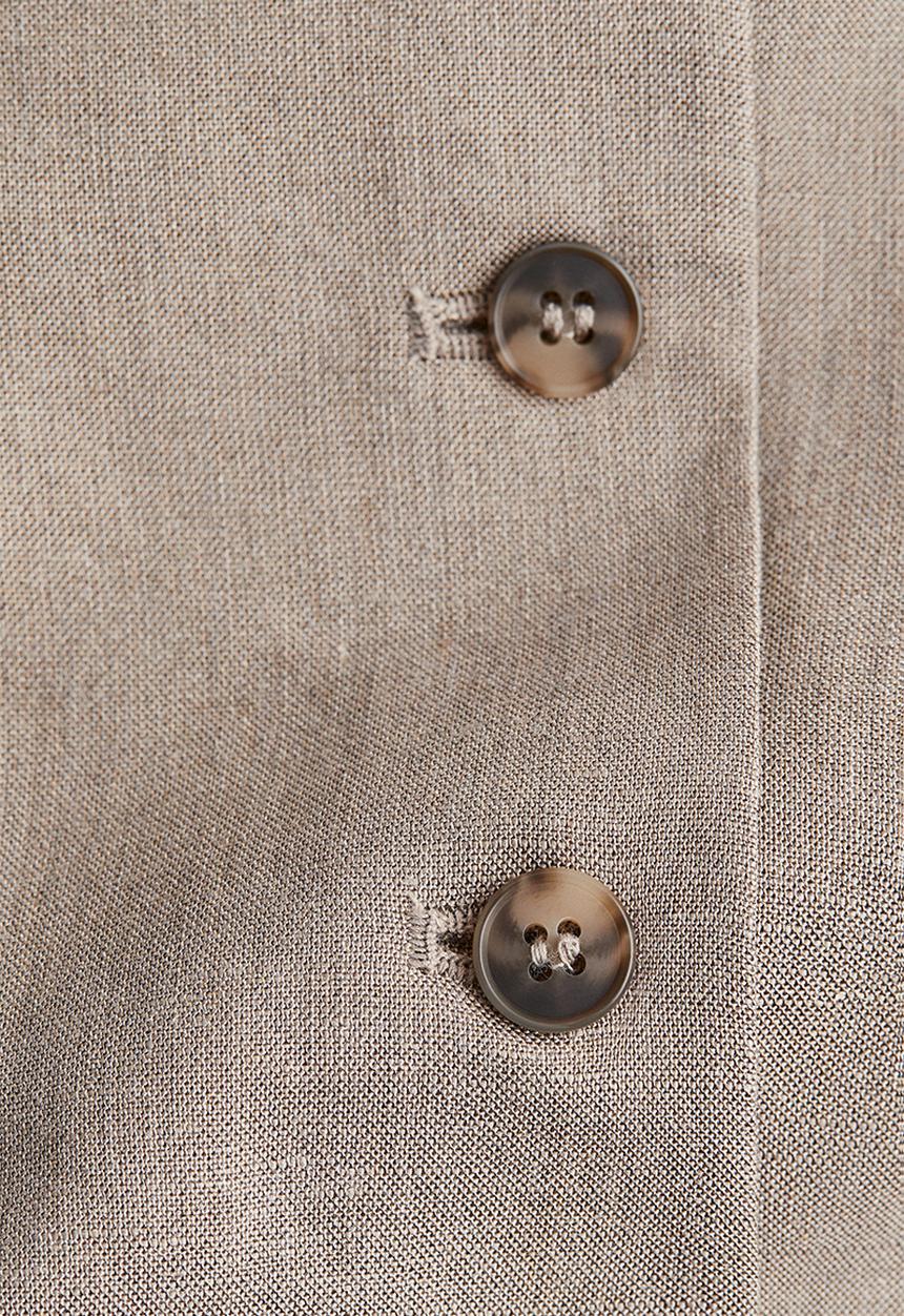 H&M - Linen-blend suit waistcoat - greige