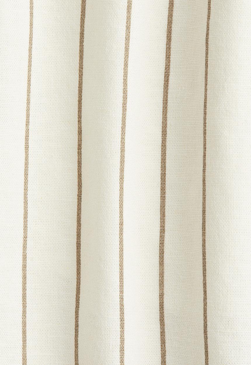 H&M - Linen-blend shorts - white pinstriped