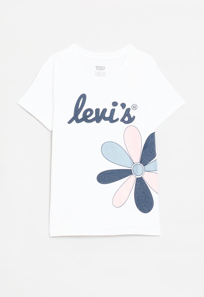 Levi’s® - Lvg daisy applique short sleeve tee - bright white
