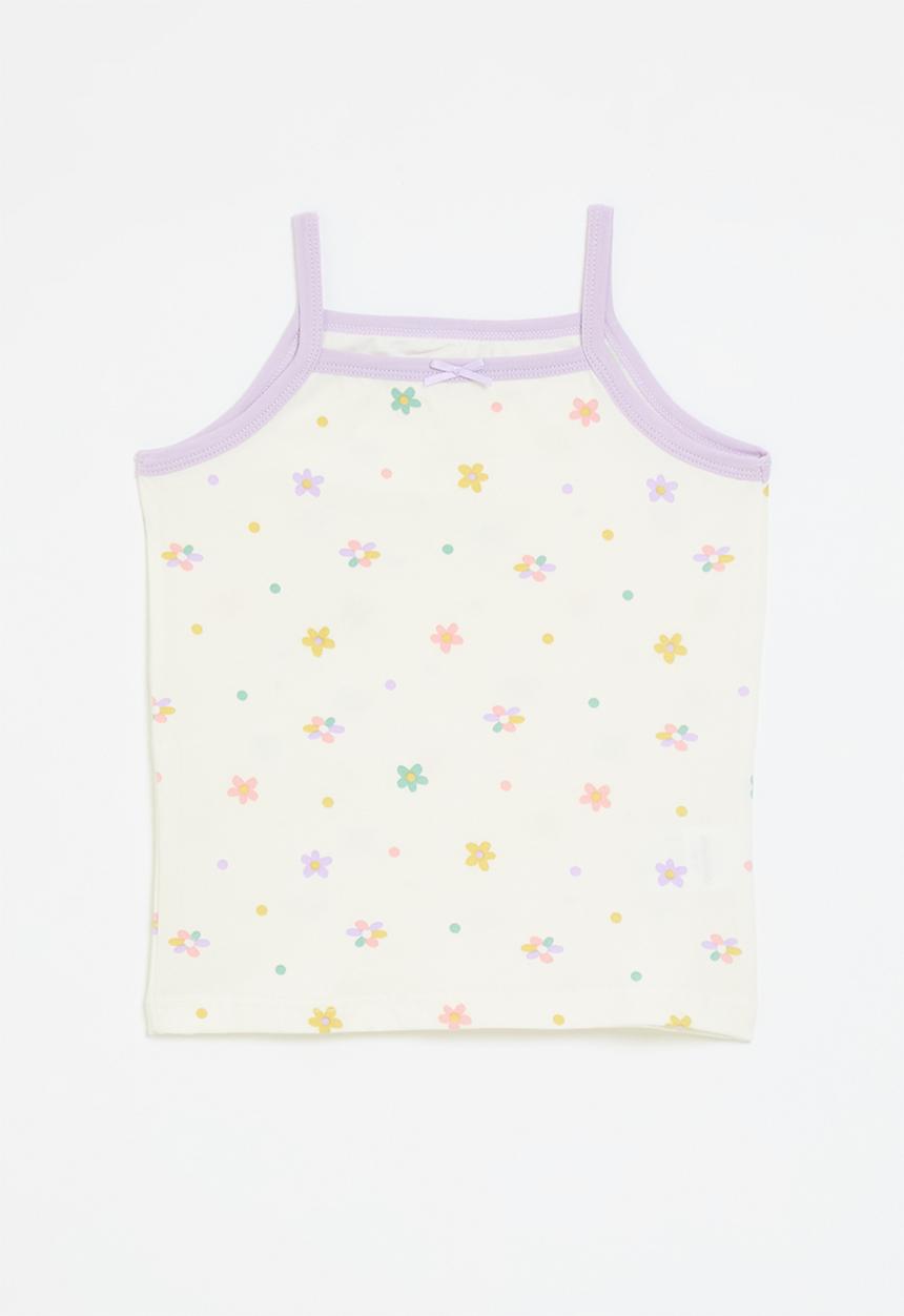 Pop Candy - Printed cami tank top - white