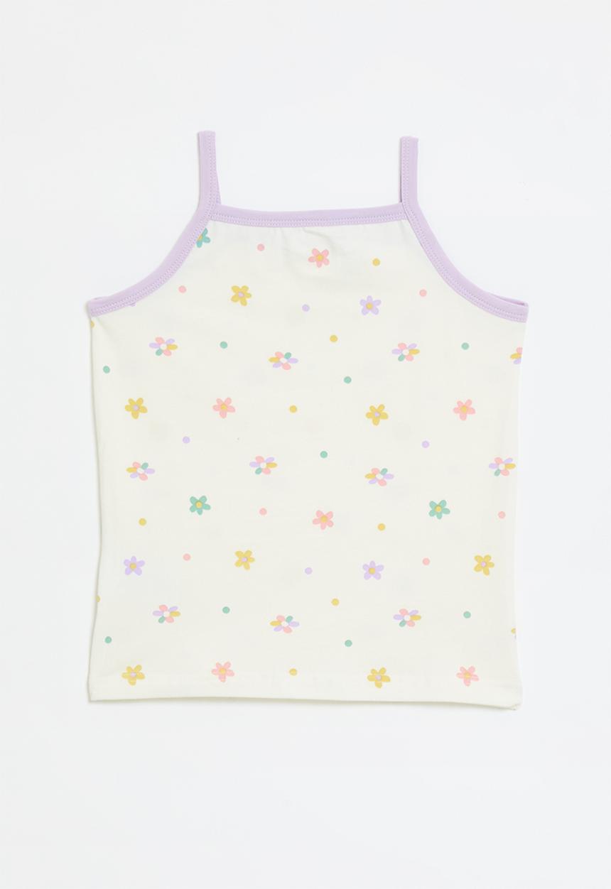 Pop Candy - Printed cami tank top - white