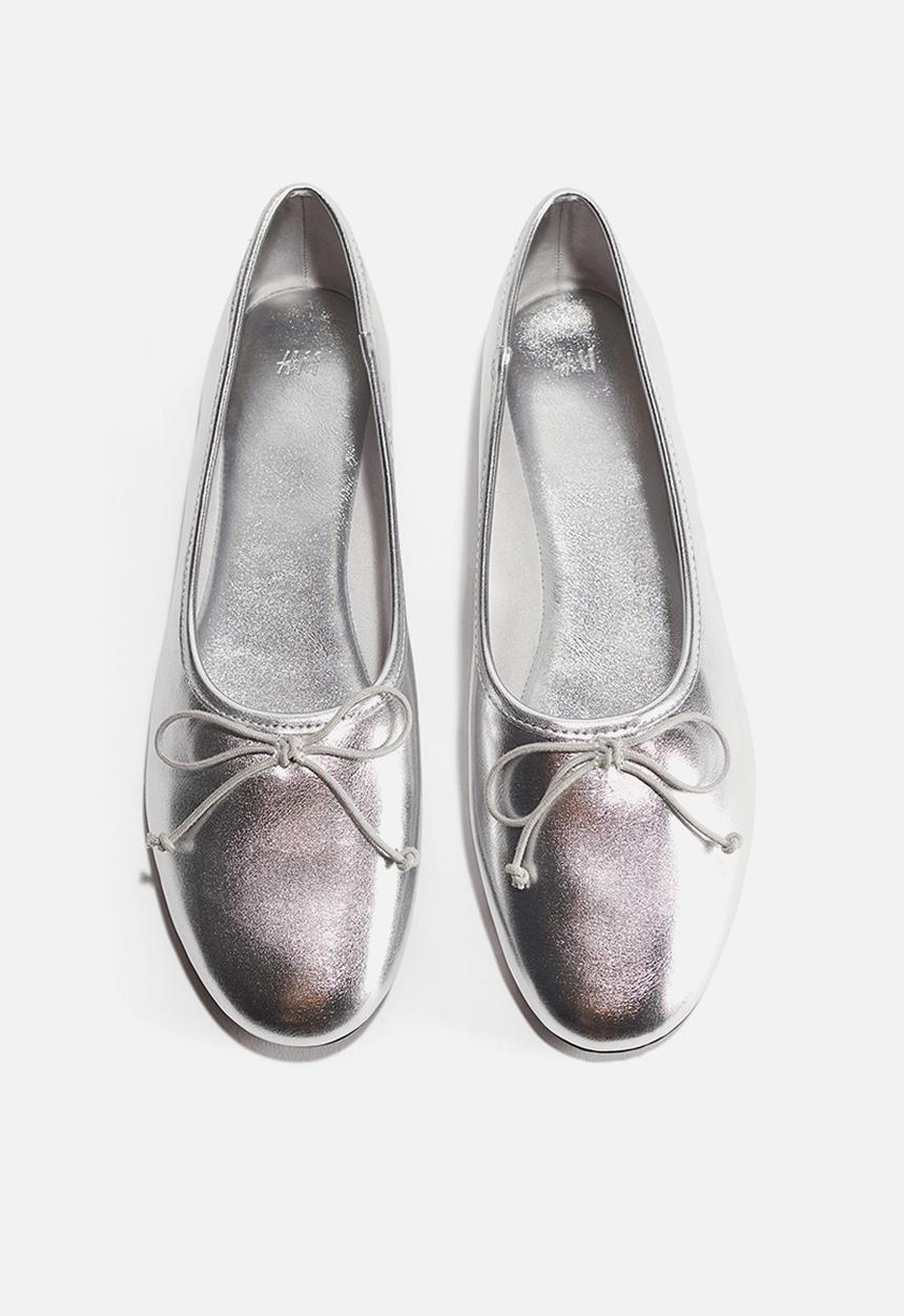 H&M - Ballet pumps - silver-coloured