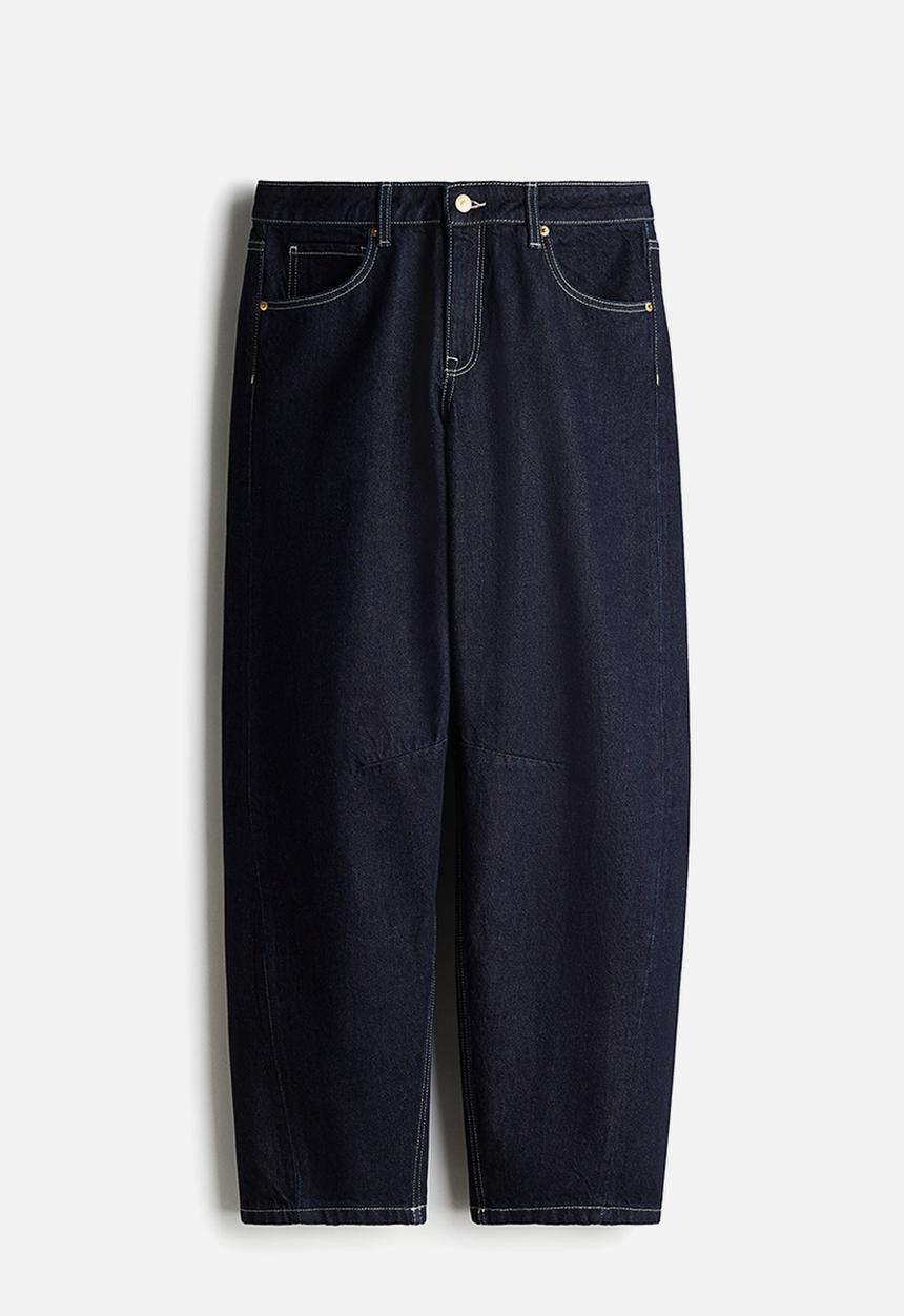H&M - Barrel regular jeans - dark denim blue