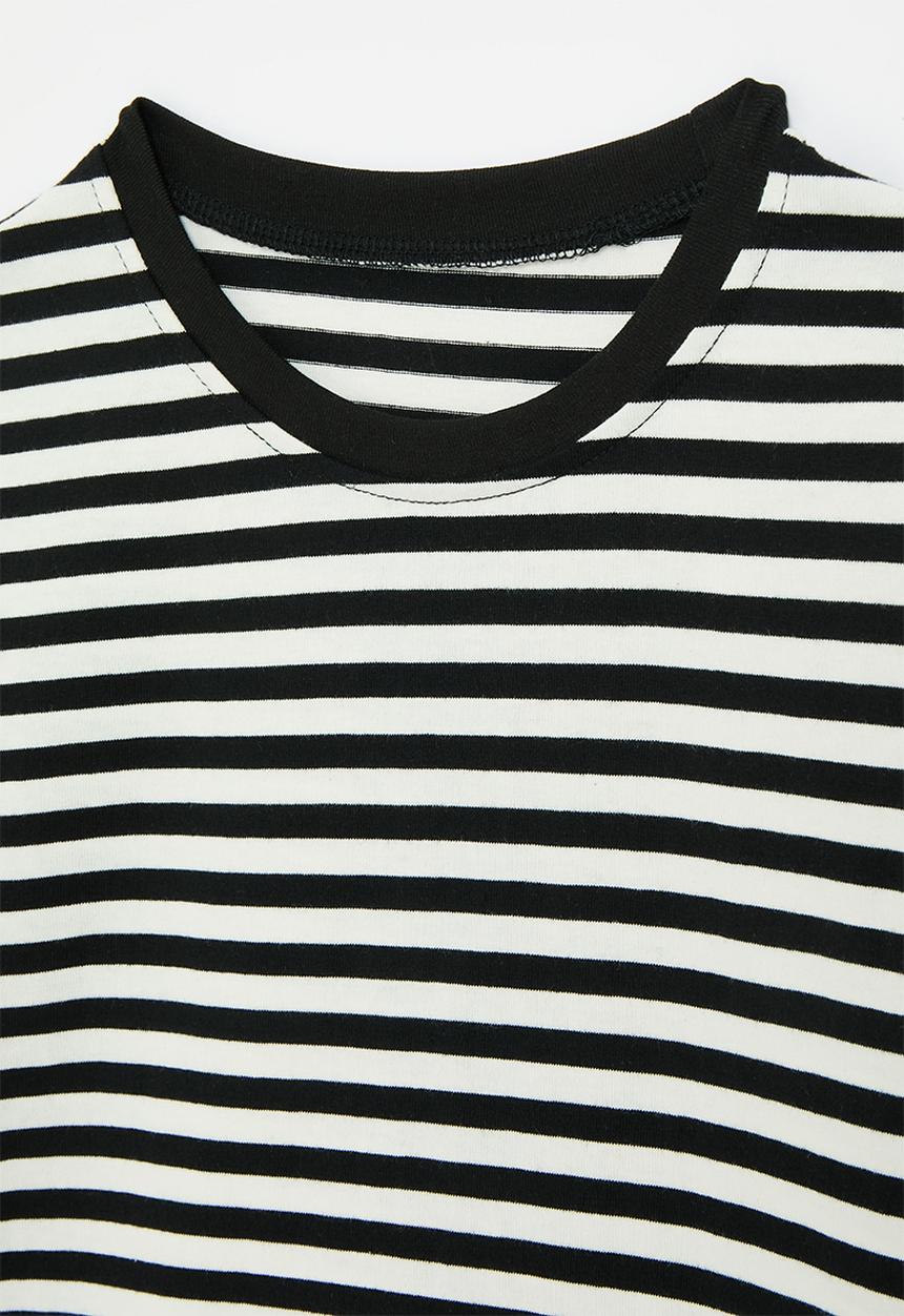 Pop Candy - Striped tee - black & white