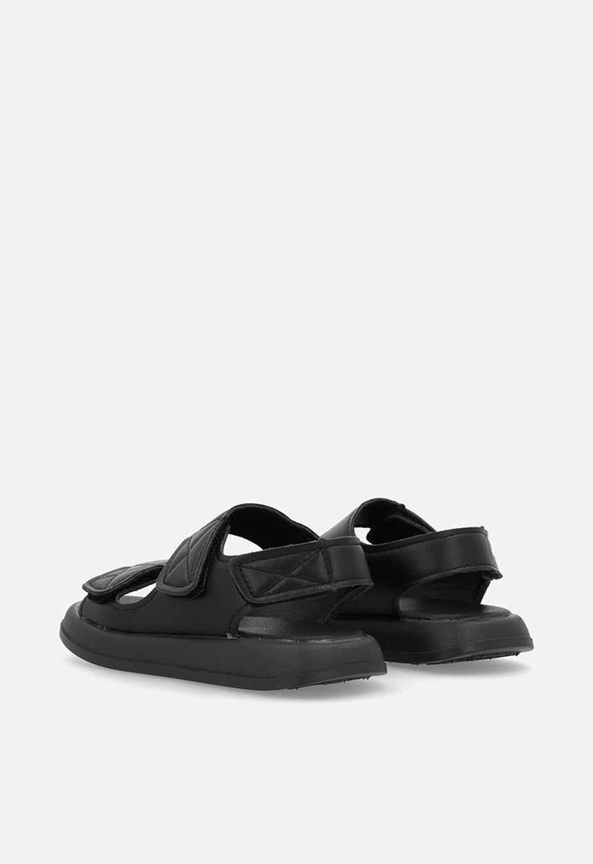 Pop Candy - Twin strap slides - black