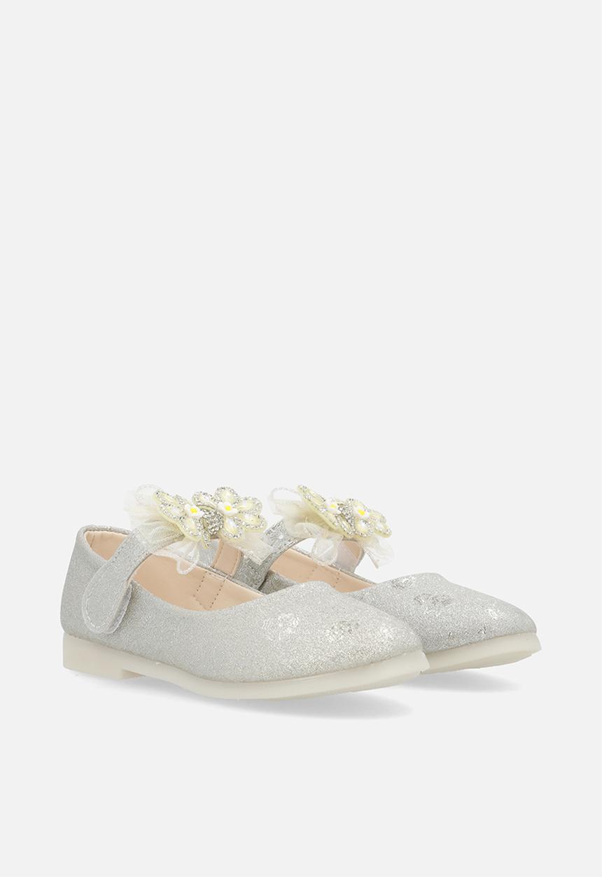 Pop Candy - Bow décor pumps - silver