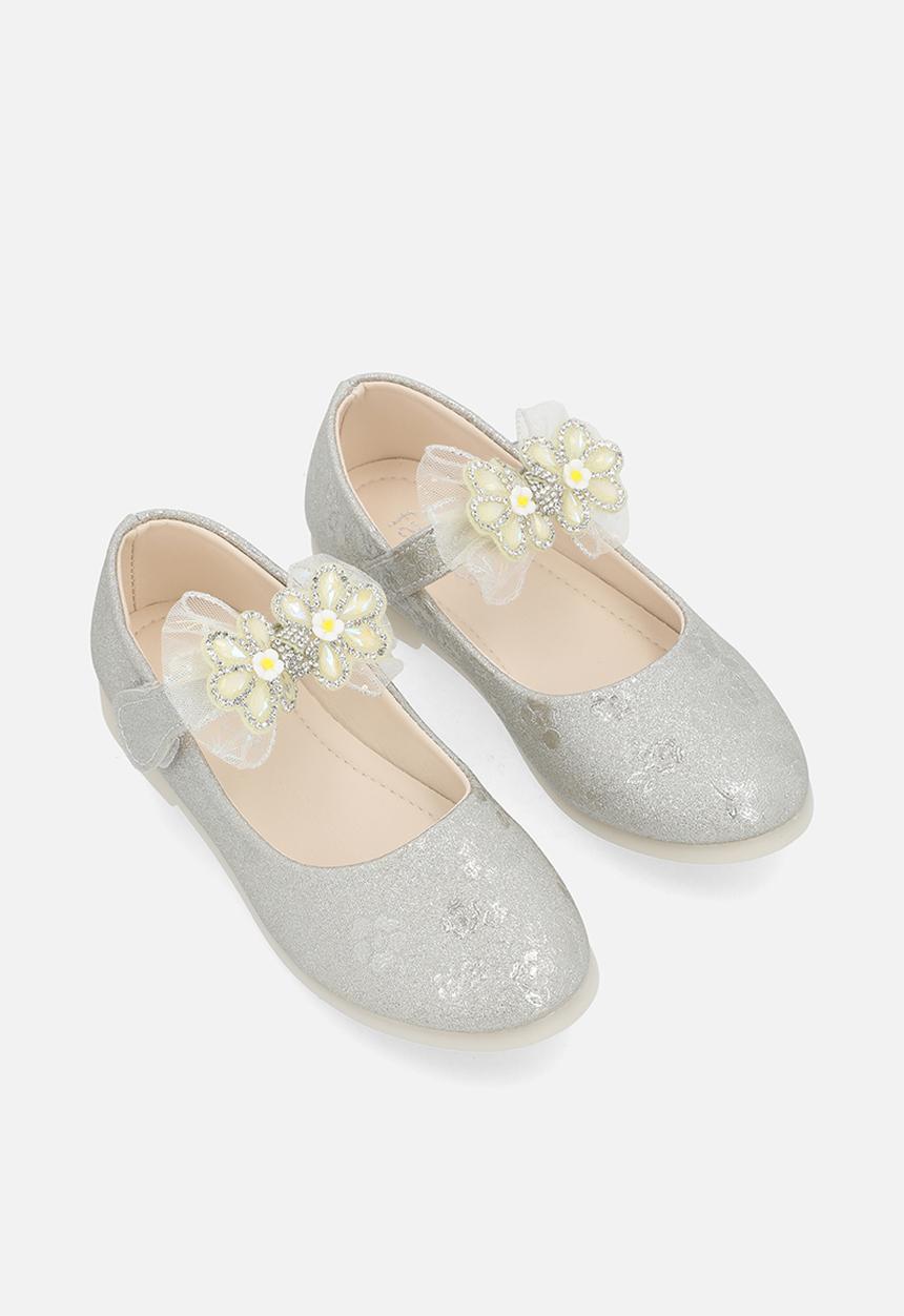 Pop Candy - Bow décor pumps - silver