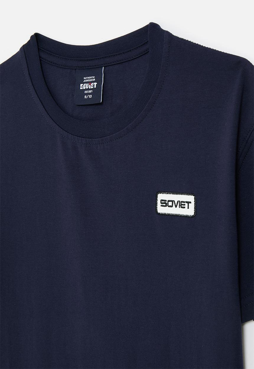 SOVIET - Boys box fit tee - navy