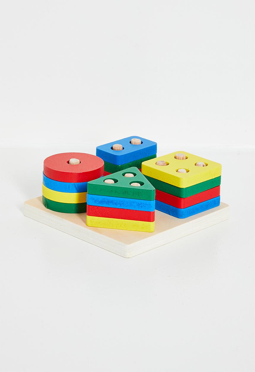 Pop Candy - Wooden building blocks -multi