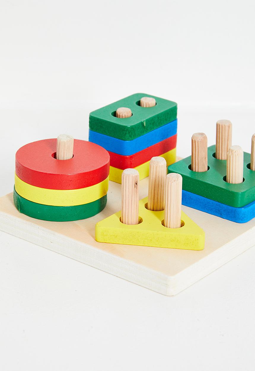 Pop Candy - Wooden building blocks -multi