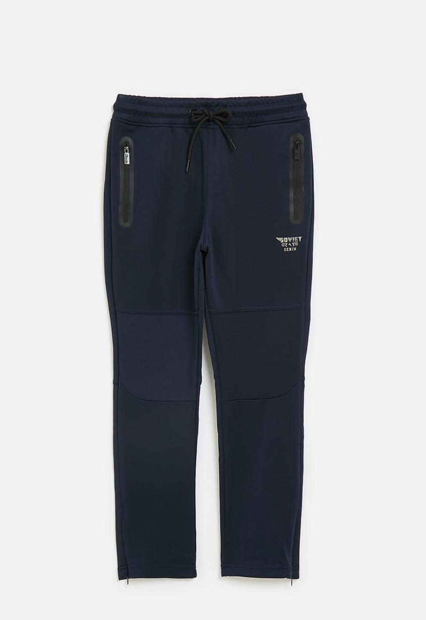 SOVIET - Boys fashion track pant - navy