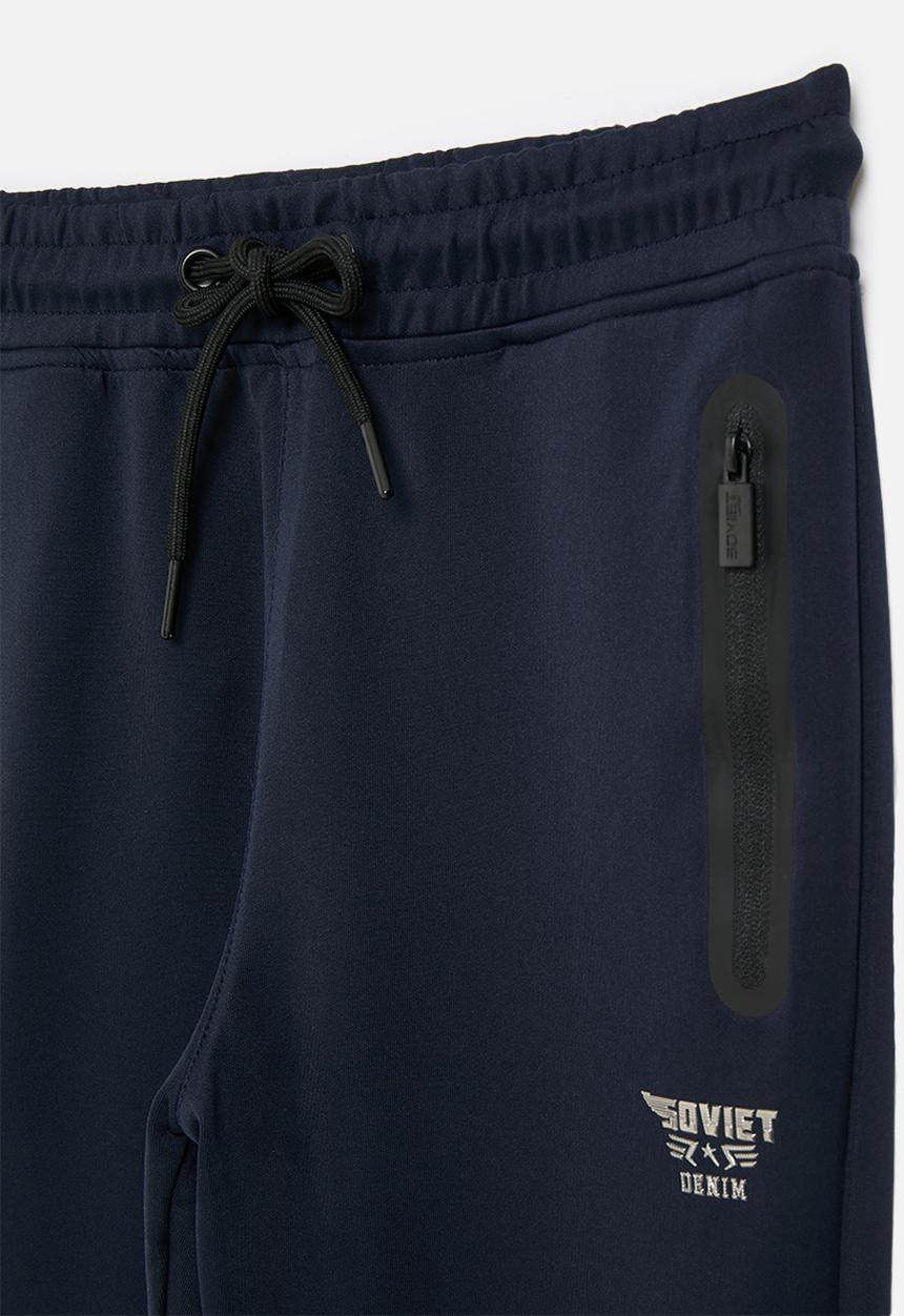 SOVIET - Boys fashion track pant - navy