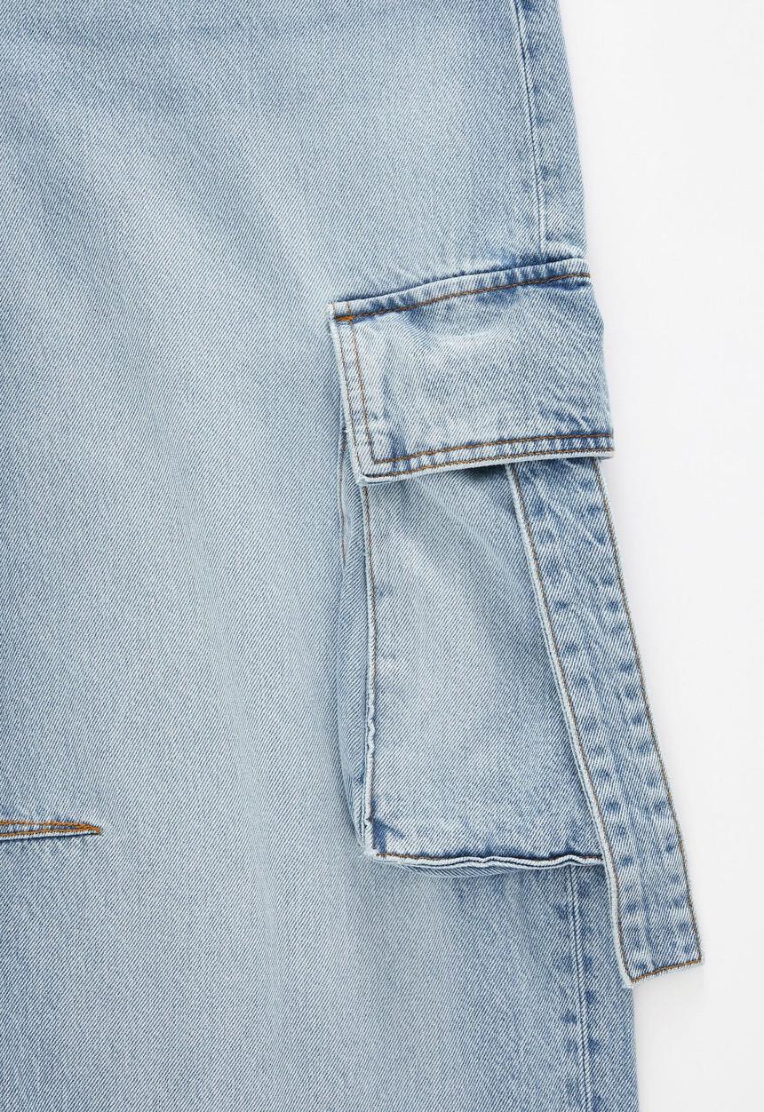 Cotton On - Boyfriend Super Baggy Jean - Cargo Remi Blue