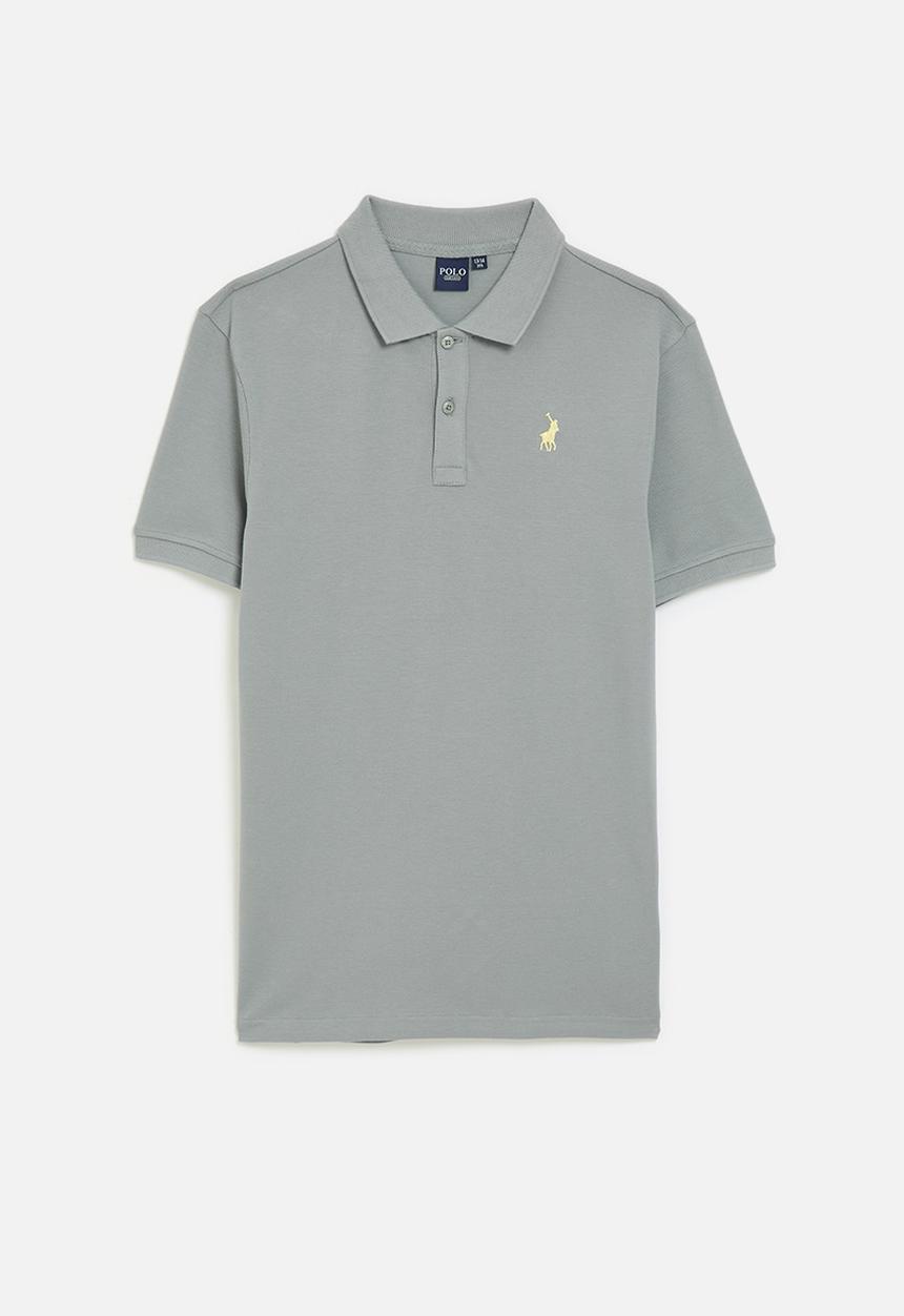 POLO - Boys austin short sleeve golfer - gunmetal