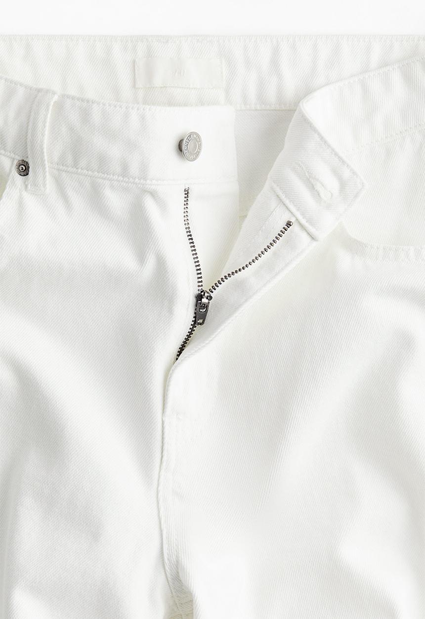 H&M - Wide high jeans - cream