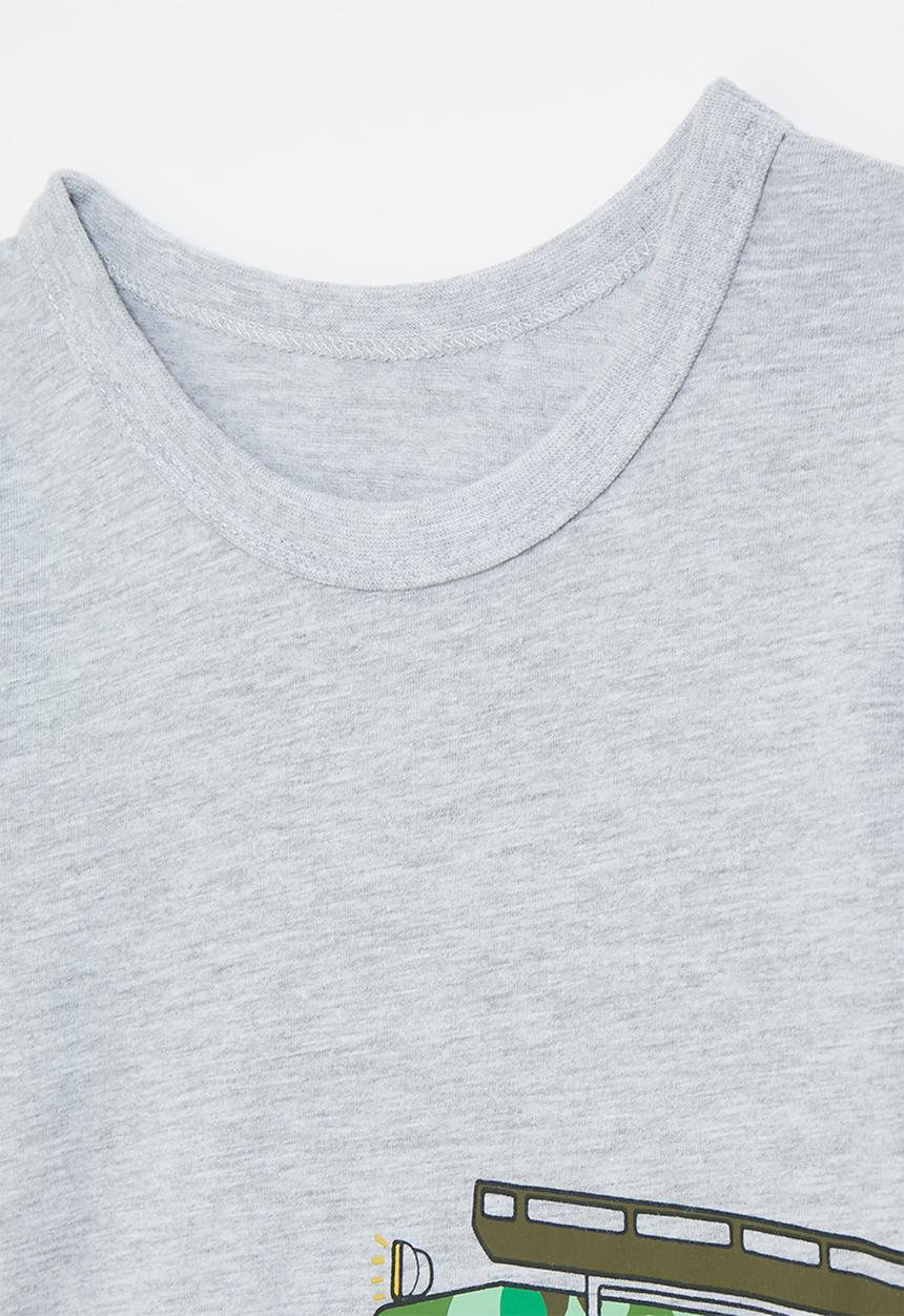 Pop Candy - Graphic print crew neck tee - grey