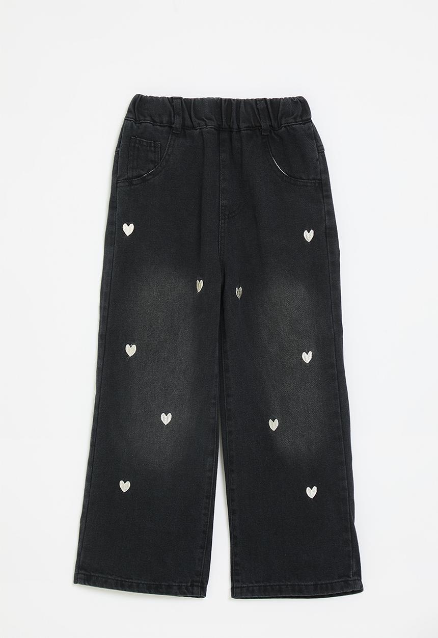 Pop Candy - Wide leg jeans - black