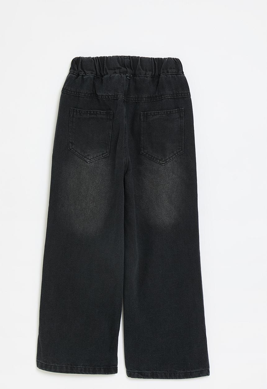 Pop Candy - Wide leg jeans - black