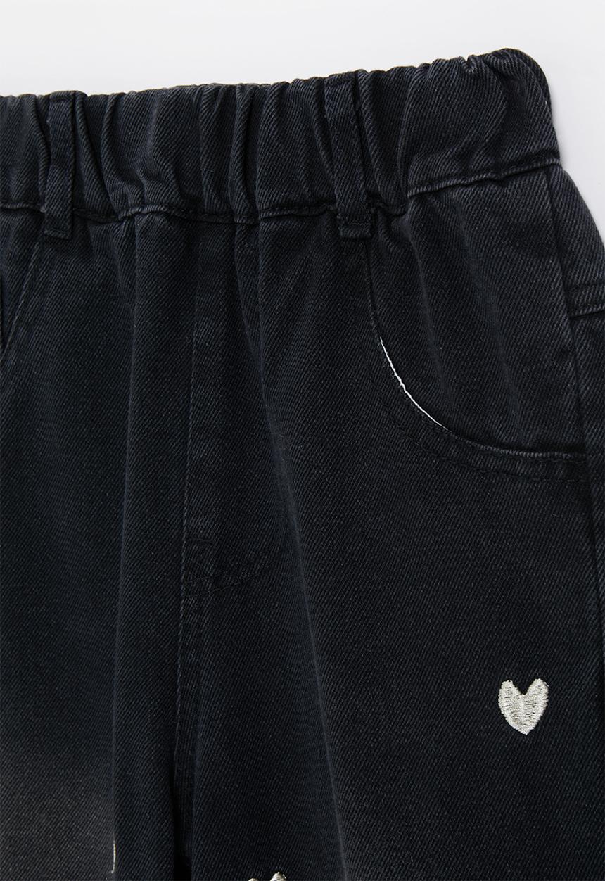 Pop Candy - Wide leg jeans - black