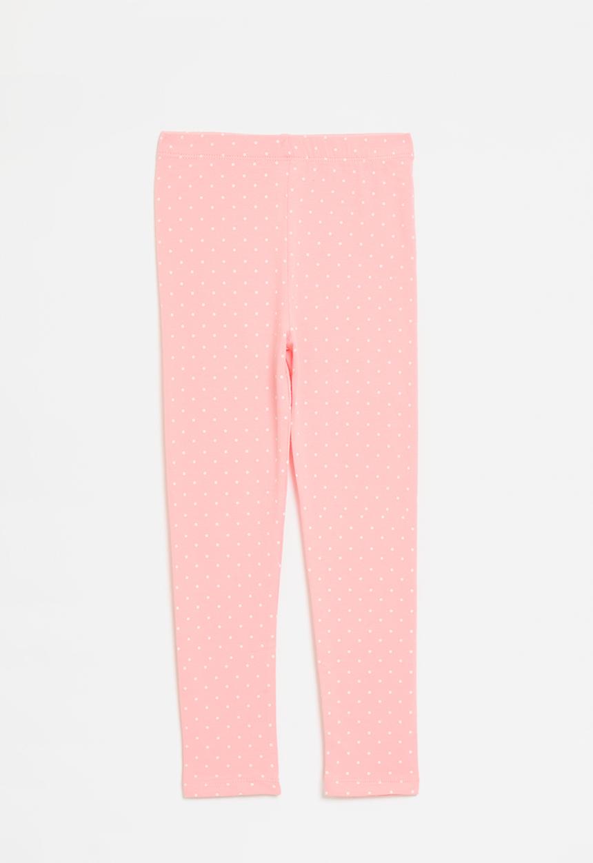 Pop Candy - Polka dot leggings-pink & white