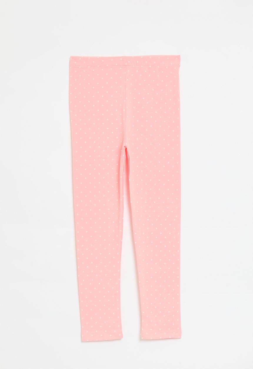 Pop Candy - Polka dot leggings-pink & white