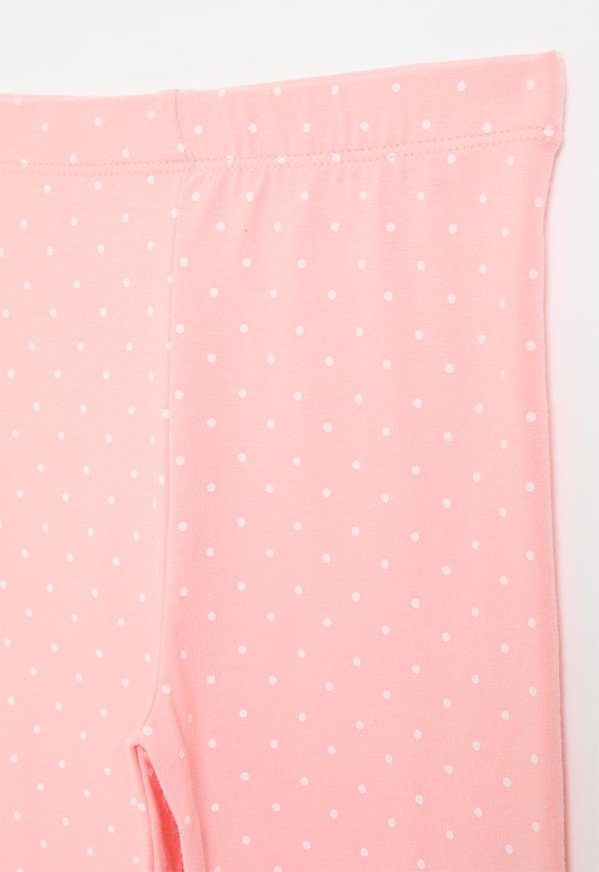 Pop Candy - Polka dot leggings-pink & white