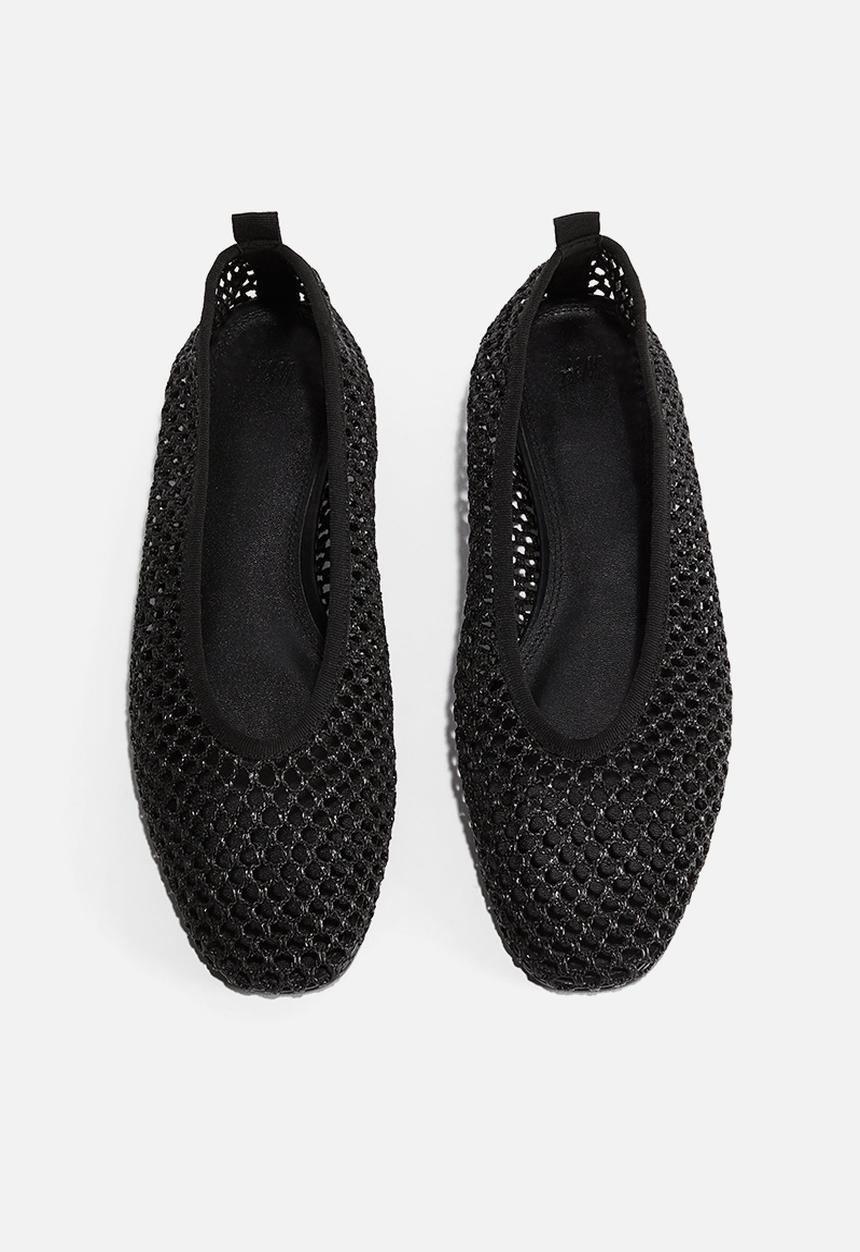 H&M - Braided ballet pumps - black
