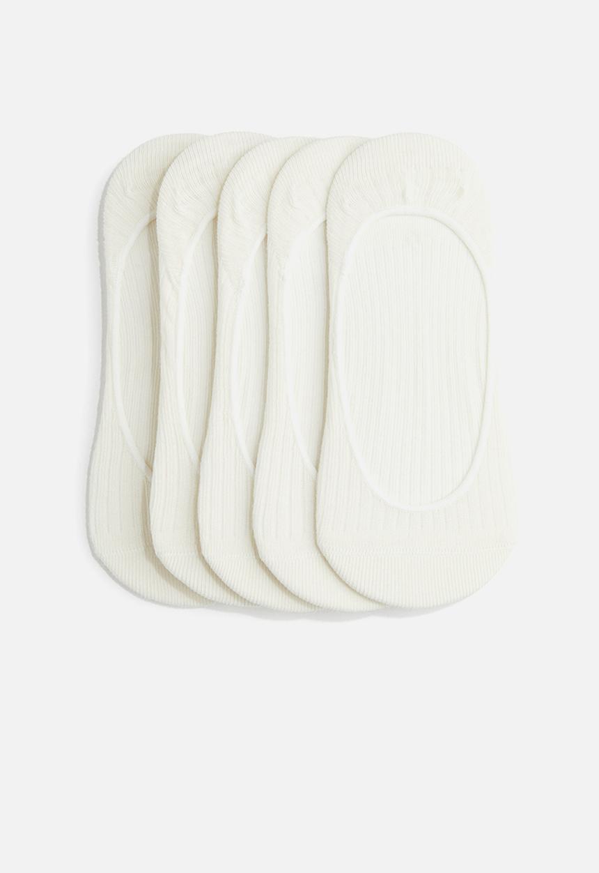 H&M - 5-Pack low cut socks - white