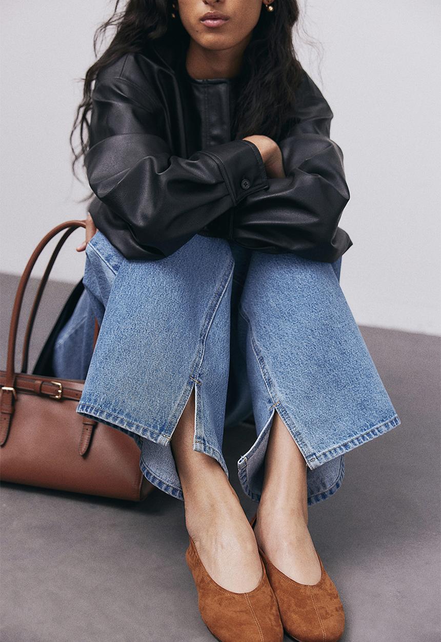 H&M - Ballet pumps - dark beige