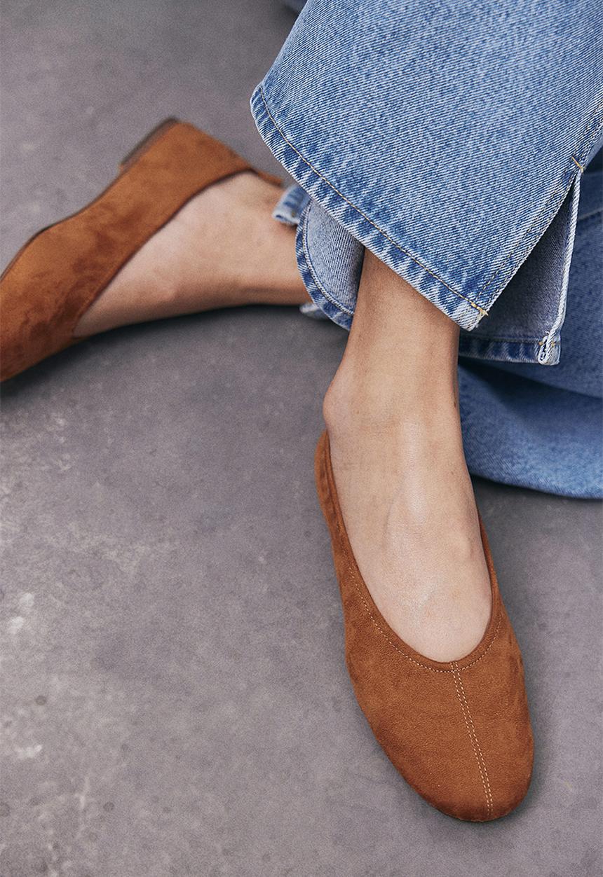 H&M - Ballet pumps - dark beige
