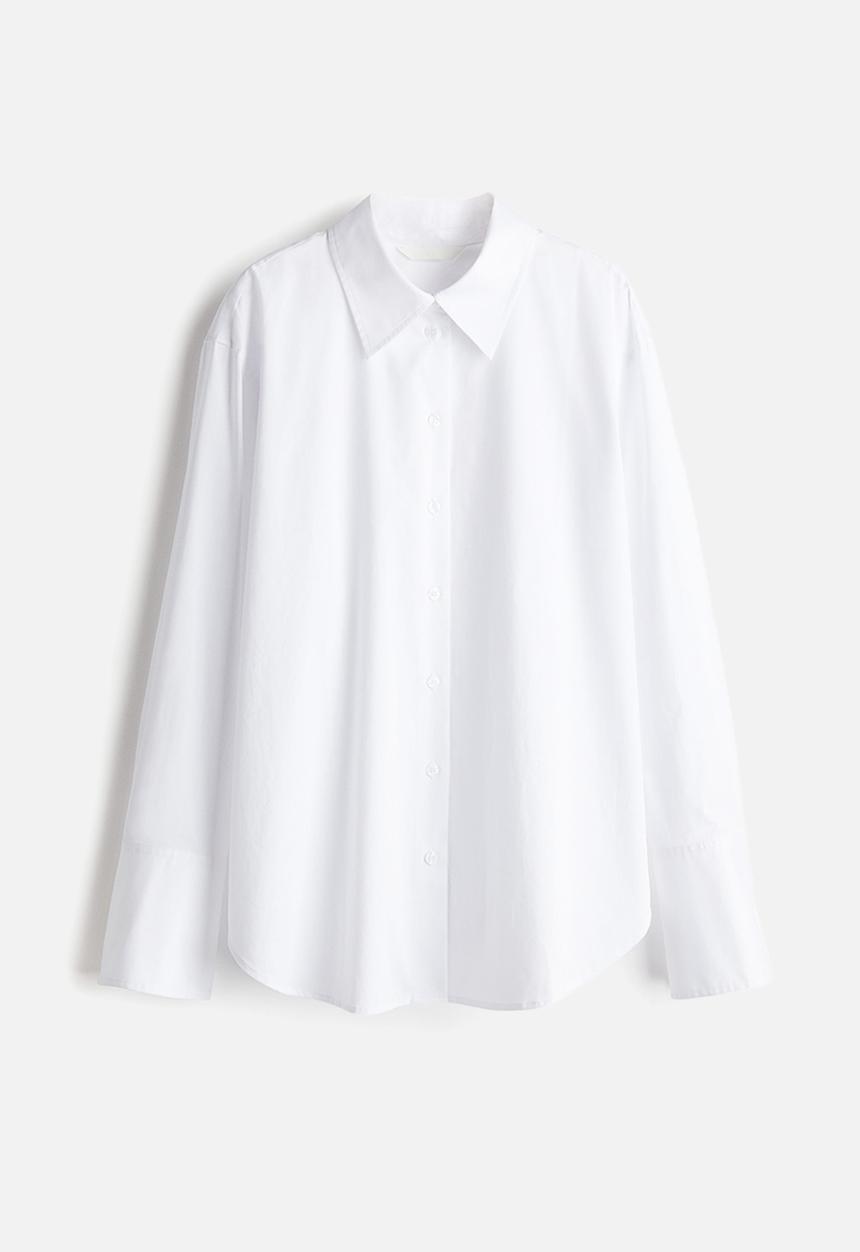 H&M - Poplin shirt - white