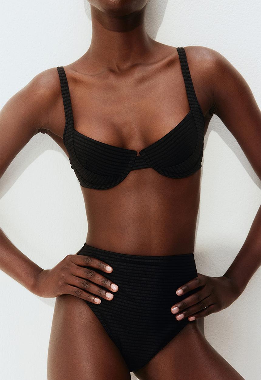 H&M - Push-up bikini top - black