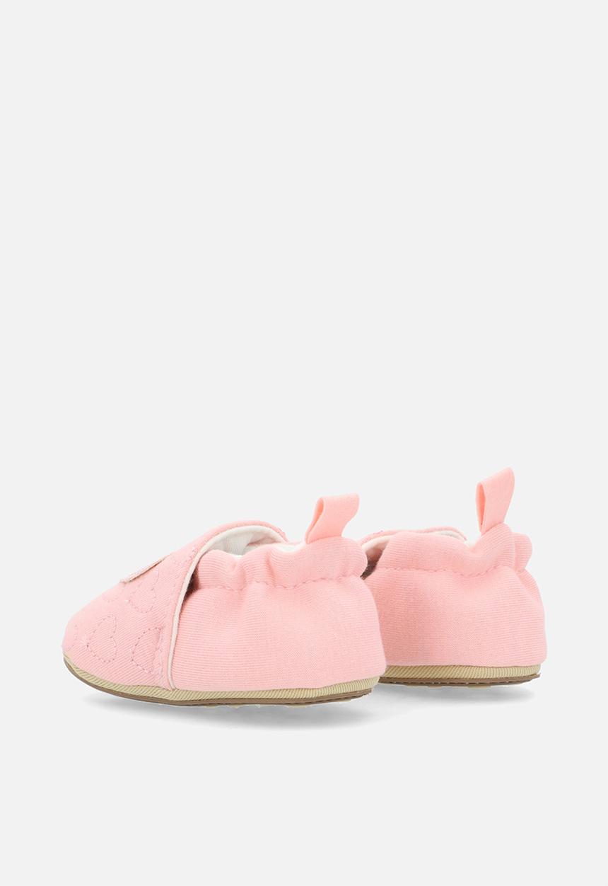 Pop Candy - Heart applique slippers - pink