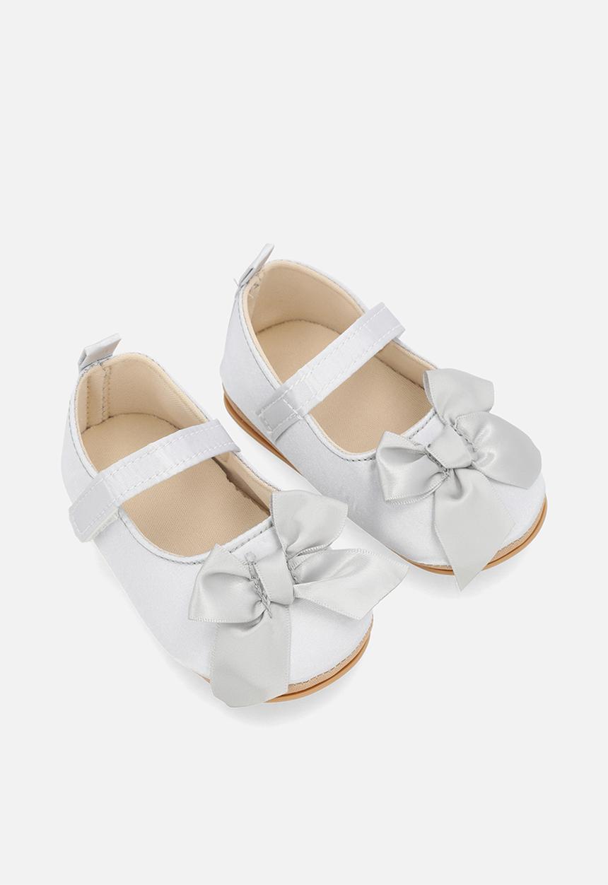 Pop Candy - Bow décor ballet pumps -  silver