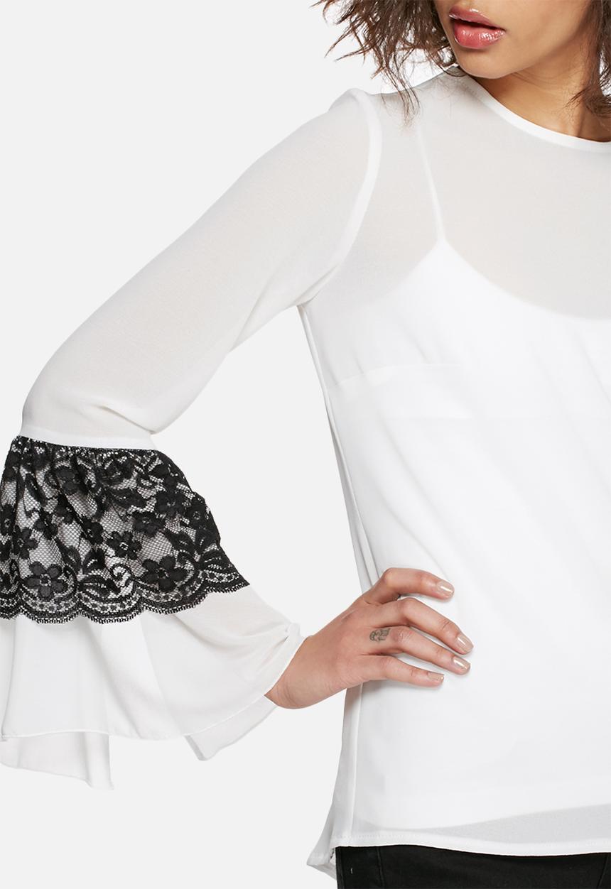 dailyfriday - Lace trim top