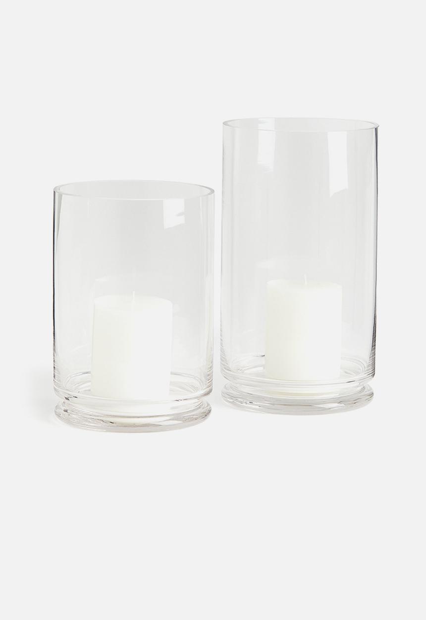 H&M - Extra-large glass candle lantern - clear glass
