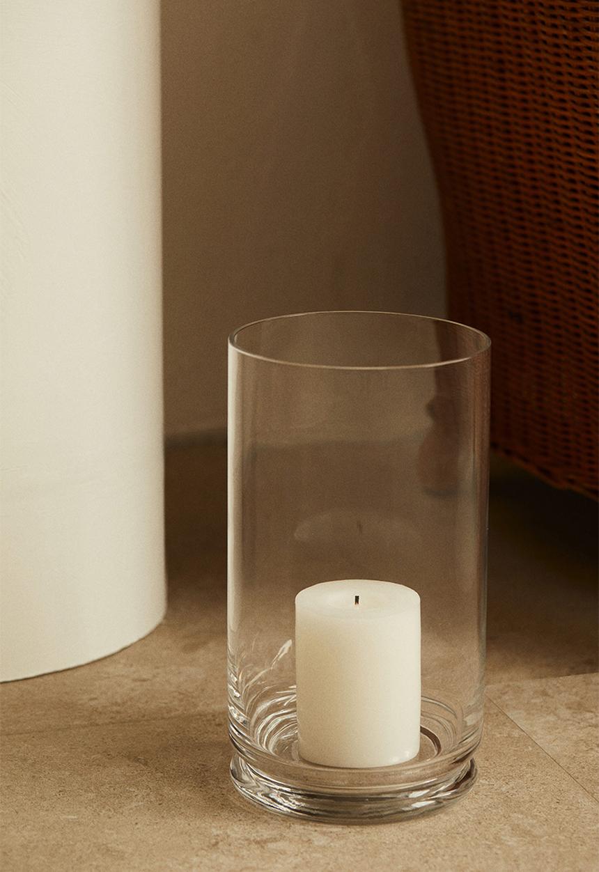 H&M - Extra-large glass candle lantern - clear glass