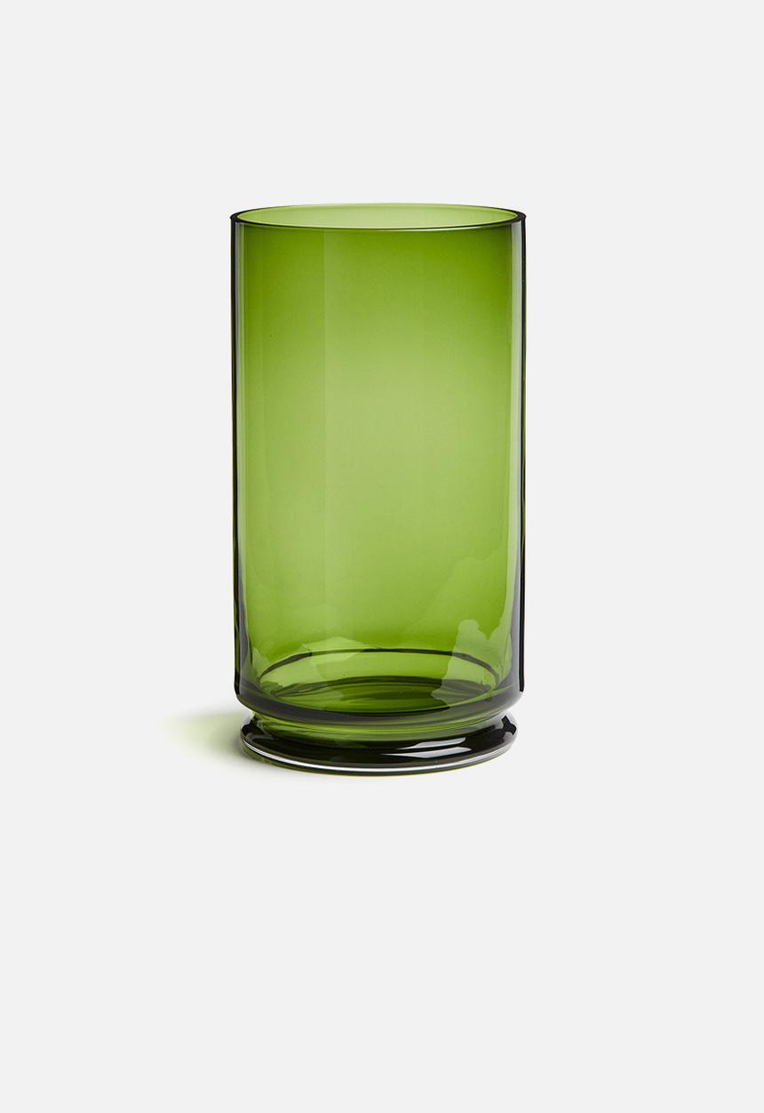 H&M - Extra-large glass candle lantern - green