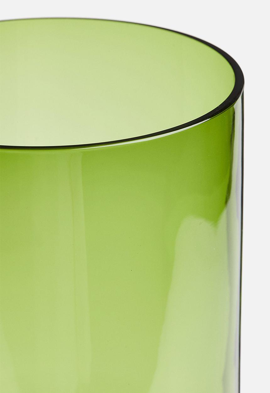 H&M - Extra-large glass candle lantern - green