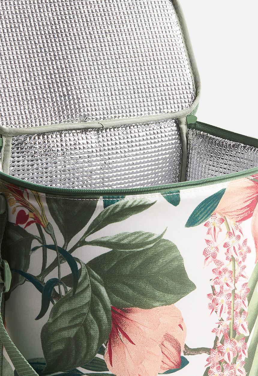 H&M - Large cool bag - light beige floral