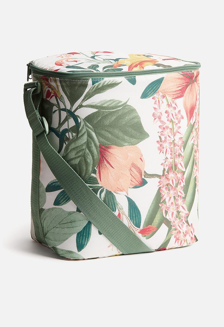 H&M - Large cool bag - light beige floral