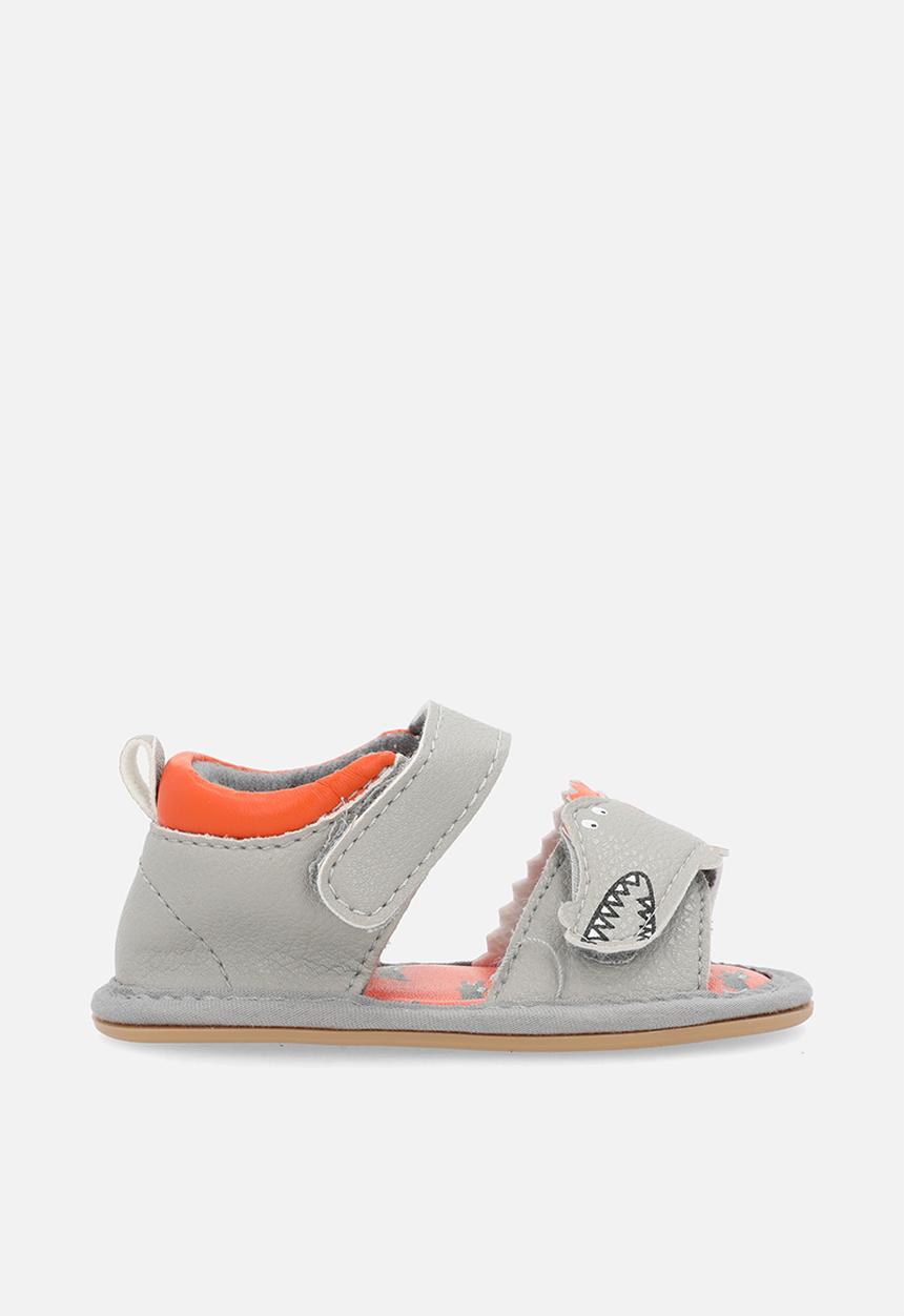 Pop Candy - Open toe sandals - grey/orange
