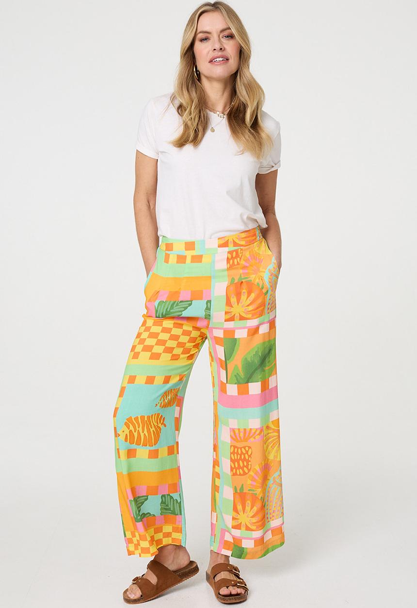 Stella Morgan - Wide Leg Printed Pant - multi